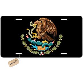 Mexico Eagle Flag Vanity Novelty License Plate Tag Metal Car Truck 12-Inches