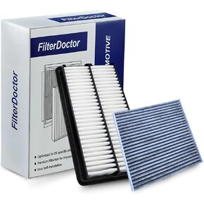 Combo Ultimate Cabin & Engine Air Filter-Precision Fit لعام 2016-2023 Acura MDX و Honda Pilot و Ridgeline و Passport-Superior Airflow & Engine Protection CF10134 ، CA12061