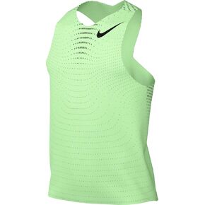 Nike AeroSwift Men's Dri-FIT ADV Running Singlet (Vapor Green/Black, FN4231-376) Size X-Large
