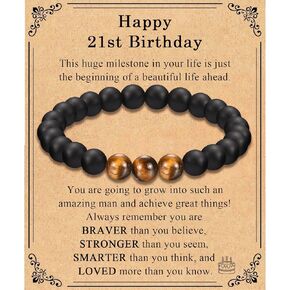 13 16 18 21 30 40 50 60 Year Old Boy Male Man Gifts, 13th 16th 18th 21st 30th 40th 50th 60th Birthday Gifts for Boys Men Him, Bracelet Gifts for Him Boys Men Male Son Husband Dad Boyfriend