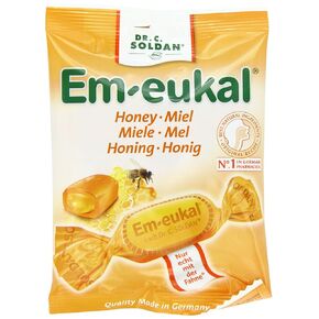 Dr. Soldan Em-eukal Cough Drops Bag, Honey, 2.65 Ounce