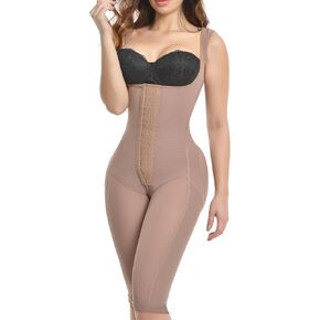 Strapless Waisted Body Shaper Capri Size With Snaps, Shapewear for Women Tummy Control Hip Enhancer