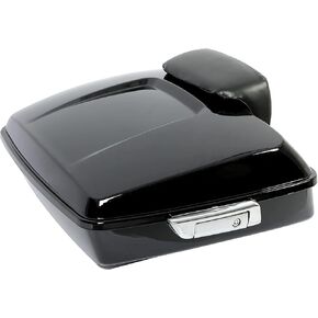 Ecotric المفروم جولة حزمة Trunk Tail Box W/Wrap Light متوافق مع 2014-2024 Harley Touring Model