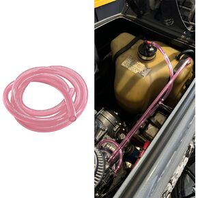 Tubing Carburetor Fuel Vent Line, Motorcycle Fuel Line, Flexible Anticorrosion Gas Line Petrol Hose Line, Universal Petrol Pipe Replacement Car Accessories for Motorcycle Dirt Bike (Pink)