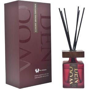Luxury Reed Diffuser Set (Wild Rose) - Room Freshener & Aromatherapy Diffuser for Homes | 200ml with 6 Rattan Sticks | Smokeless, Toxin-Free | Lasts Up to 50 Days for Living Rooms & Offices