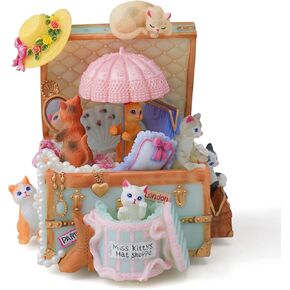 Cat Music Box Wife Gift - Cats Musical Boxes for Wife Girlfriend Daughter Girls Kids Women Birthday Anniversary Valentine Chridtmas Present Play Castle in the Sky