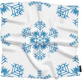 Hibiscus Pattern Head Scarf Silk Feel Like Tropical Green Leaves Red Flowers Bandana Soft for Women Girls