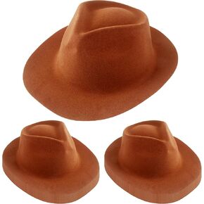 15 Pcs Plastic Cowboy Hats Fedora Party Hat Western Cowgirl Fedora Hat for Kids Teens Cowboy Costume Party Dress up