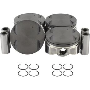 DNJ P340 Piston Set Standard for 2009-2011 Chevrolet Pontiac Aveo Aveo5 G3 1.6L L4 16V DOHC 1598cc