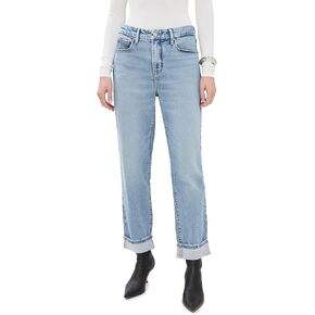 Good American Women's The Weekender Cuffed Jeans