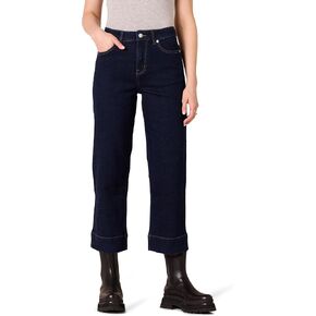 Amazon Essentials Women's High-Rise Regular-Fit Ankle-Length Wide-Leg Jean