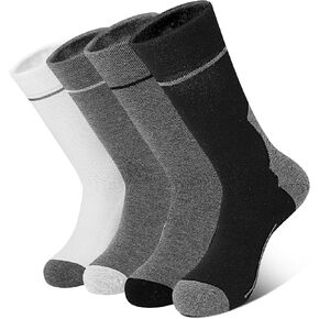 4 Paris Wool Warm Merino Mens Womens Hiking Crew Socks US Size 6-13