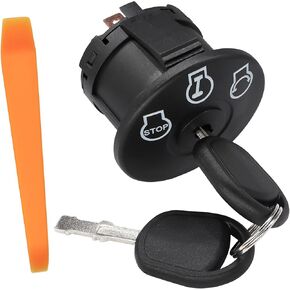 Starter Ignition Switch with 2 Keys Compatible with John Deere 1023E 1025R 1026R 2025R 2026R 3025E 3032E 3036E 3038E Replace# LVU29433