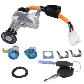 Ignition Switch Lock Cylinder Panel Lock Cushion Lock for GY6 49cc 50cc 125cc 150cc Scooter for Tao Tao VIP 50 Icebear Vitacci,Front Lock Saddle Lock (1 Set 4 Wire)