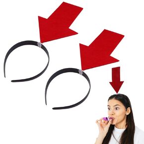 السهم السهم 2pcs مضحك السهم boppers مع رأس السهم مرنة الشعر هوب فرقة الشعر الإبداعية تزيين الرأس tiara نساء نساء الشعر