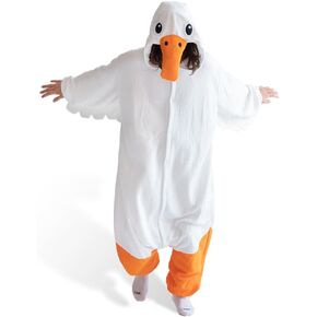 Goose Kigurumi Unisex Adult Onesie Pajamas Animal One Piece Costume Cosplay Sleepwear