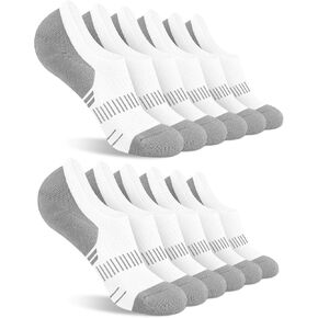 YSense 12 Pairs Thin No Show Socks Women, Low Cut Invisible Cotton Short Flat Casual Socks for Women Men Loafers