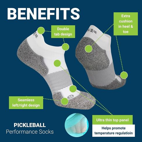 OS1st The Pickleball Sock with 360-degree blister protection, comfortable, lightweight and moisture-wicking | 3 Pack in Saudi Arabia