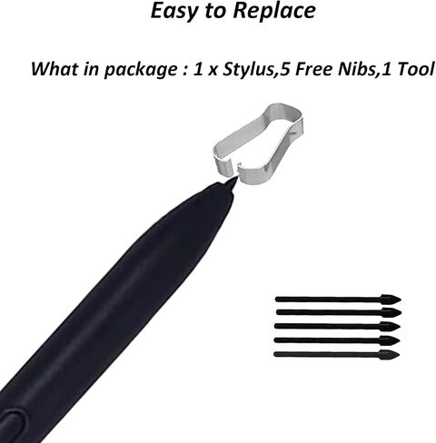 قلم بديل لقلم Kindle Scribe المتوافق مع Kindle Scribe، 4096 مستوى من حساسية الضغط، مع وظيفة الامتصاص المغناطيسي (أسود) in Kuwait