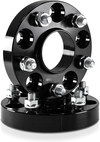 CustomAdeonly 5x120 إلى 5x112 محولات عجلة HubCentric أسود (4pcs 25mm سميكة) | 72.6mm إلى 57.1mm تتحمل | M14x1.5 ترصيع | متوافق مع مالكي BMW وتركيب العجلات المخصصة in Kuwait
