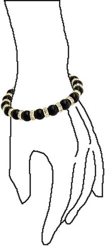 Bling Jewelry White Pink Black Simulated Pearl Stackable Strand Stretch Bracelet For Women Crystal Rondelle Gold & Silver Plated Spacer in Saudi Arabia