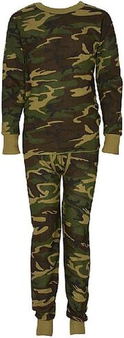 Indera Boys Traditional Thermal Underwear Long Johns Shirt and Pant Set, Heather Grey, Large in Saudi Arabia