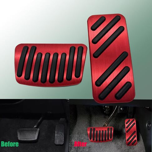 Brake Pedal Gas Accelerator Pedal Cover Compatible with Kia Sedona 2014-2021 Seltos 2021-2024 NIRO 2017-2024 Kia Forte 2019-2024 (Red) in Saudi Arabia