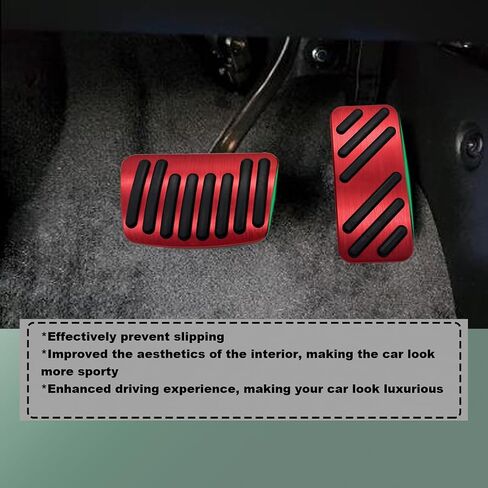 Brake Pedal Gas Accelerator Pedal Cover Compatible with Kia Sedona 2014-2021 Seltos 2021-2024 NIRO 2017-2024 Kia Forte 2019-2024 (Red) in Saudi Arabia
