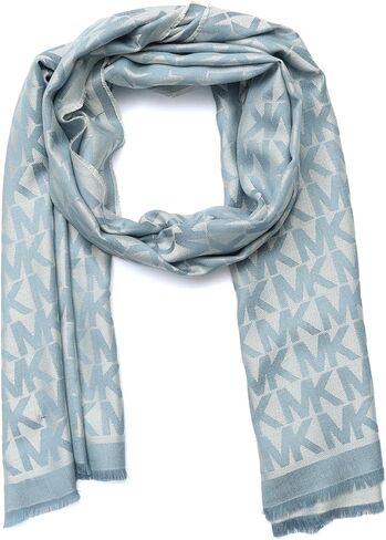 Michael Kors womens Mk Charm Colorblocked Lws Scarf, Stylish Fashion Accessory for Cold Weather in Saudi Arabia