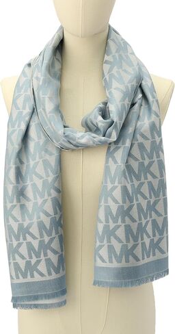 Michael Kors womens Mk Charm Colorblocked Lws Scarf, Stylish Fashion Accessory for Cold Weather in Saudi Arabia