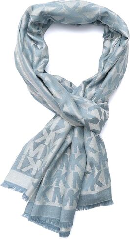 Michael Kors womens Mk Charm Colorblocked Lws Scarf, Stylish Fashion Accessory for Cold Weather in Saudi Arabia