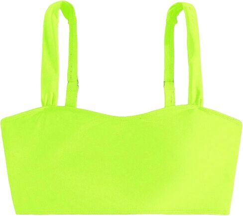 OYOANGLE Women's Bikini Top Adjustable Strap Wireless Swim Tops Bathing Suit Swimwear in Saudi Arabia
