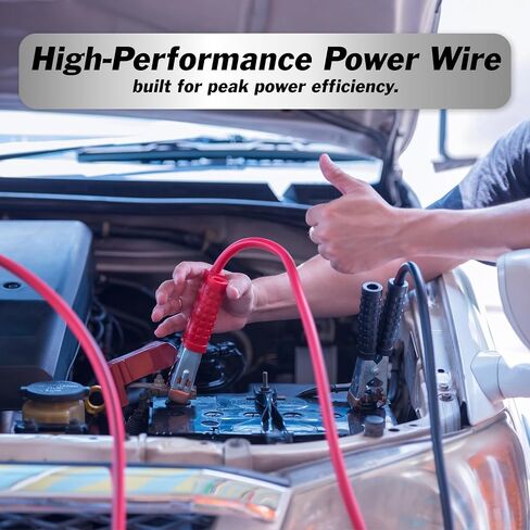 InstallGear 1/0 Gauge Wire (17ft) Copper Clad Aluminum CAA - Primary Automotive Wire, Car Amplifier Power & Ground Cable, Battery Cable, Car Audio Speaker Stereo, RV Trailer Wiring Welding Cable 1/0ga in Saudi Arabia