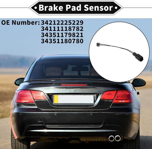 1pc Brake Pad Wear Sensor for BMW 5 6 Series 1979-1988 TPU Rubber Black Rear Disc Break Pad Wear Indicator Sensor in Saudi Arabia