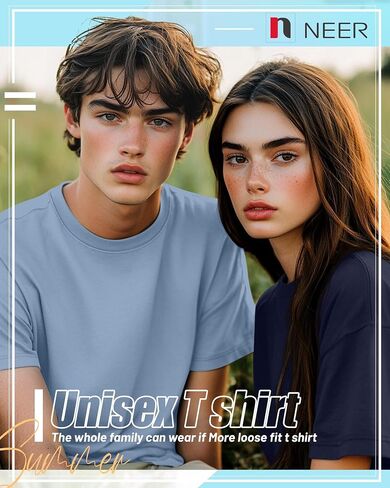 Neer 7 Pack Men's Big and Tall Shirts Summer Cotton Short Sleeve Tee Crew Neck Casual Top Basic Oversize T Shirts in Saudi Arabia