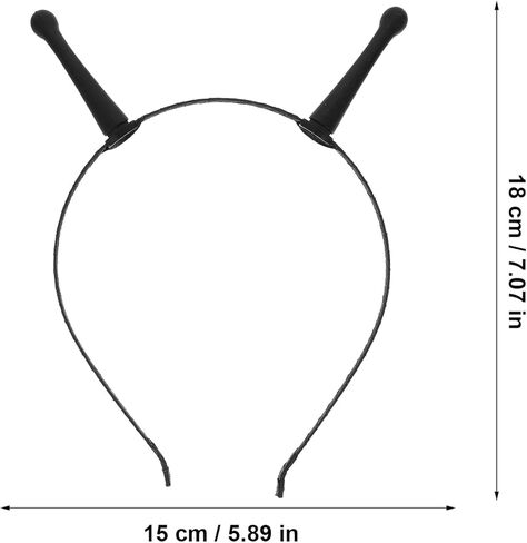 HOMSFOU Alien Antenna Headband - Plastic Ant Horns Party Headdress, Space Theme Costume Hair Tie for Adults and Children in Saudi Arabia