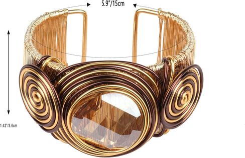 Chunky Gold Cuff Bracelets for Women Stack Silver Bracelet Vintage Bohemian Indian Bangles for Women Adjustable Open Wide Gold Bangle Bracelet Trendy Statement Jewelry in Saudi Arabia