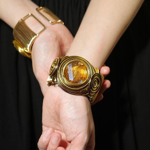 Chunky Gold Cuff Bracelets for Women Stack Silver Bracelet Vintage Bohemian Indian Bangles for Women Adjustable Open Wide Gold Bangle Bracelet Trendy Statement Jewelry in Saudi Arabia