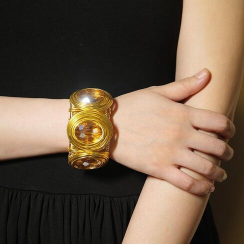 Chunky Gold Cuff Bracelets for Women Stack Silver Bracelet Vintage Bohemian Indian Bangles for Women Adjustable Open Wide Gold Bangle Bracelet Trendy Statement Jewelry in Saudi Arabia