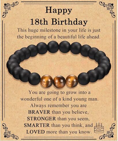 13 16 18 21 30 40 50 60 Year Old Boy Male Man Gifts, 13th 16th 18th 21st 30th 40th 50th 60th Birthday Gifts for Boys Men Him, Bracelet Gifts for Him Boys Men Male Son Husband Dad Boyfriend in Saudi Arabia