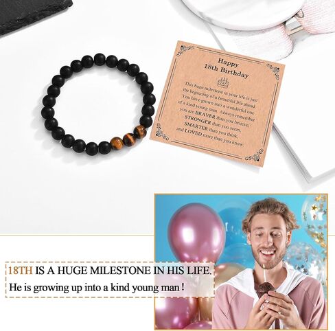 13 16 18 21 30 40 50 60 Year Old Boy Male Man Gifts, 13th 16th 18th 21st 30th 40th 50th 60th Birthday Gifts for Boys Men Him, Bracelet Gifts for Him Boys Men Male Son Husband Dad Boyfriend in Saudi Arabia