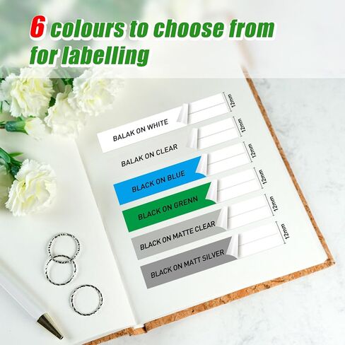 5Pack Compatible with Brother Tze Tape 12mm 0.47 Laminated Clear Label Maker Tape P Touch Label Tape Black on Clear TZe-131 TZ131 P-Touch Refills for PT-H103w 2040 PTD210 PTH100 PTD22T in Saudi Arabia