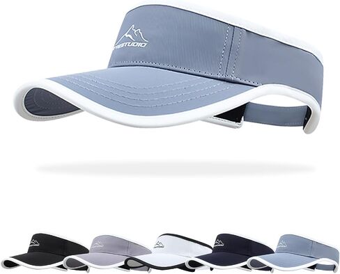 Peicees Wide Brim Visor for Women Men Sports Visor UV UPF50+ Sun Protection Hat Sun Cap for Summer Golf Tennis Running in Saudi Arabia