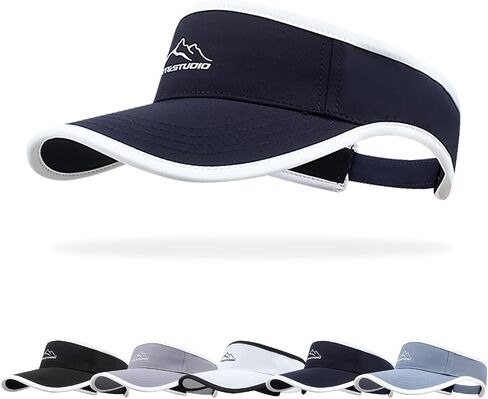 Peicees Wide Brim Visor for Women Men Sports Visor UV UPF50+ Sun Protection Hat Sun Cap for Summer Golf Tennis Running in Saudi Arabia