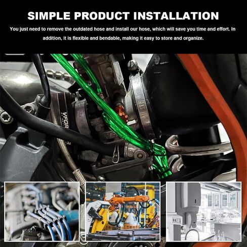 Tubing Carburetor Fuel Vent Line, Motorcycle Fuel Line, Flexible Anticorrosion Gas Line Petrol Hose Line, Universal Petrol Pipe Replacement Car Accessories for Motorcycle Dirt Bike (Pink) in Kuwait