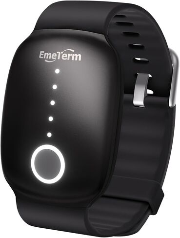 EmeTerm تخفيف الغثيان القطب الكهربائي محفز غثيان الصباح الحركة غثيان السفر القيء الإغاثة قابلة لإعادة الشحن لا هلام العصابات المعصم خالية من المخدرات دون آثار جانبية (أسود) in Kuwait