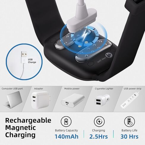 EmeTerm تخفيف الغثيان القطب الكهربائي محفز غثيان الصباح الحركة غثيان السفر القيء الإغاثة قابلة لإعادة الشحن لا هلام العصابات المعصم خالية من المخدرات دون آثار جانبية (أسود) in Kuwait