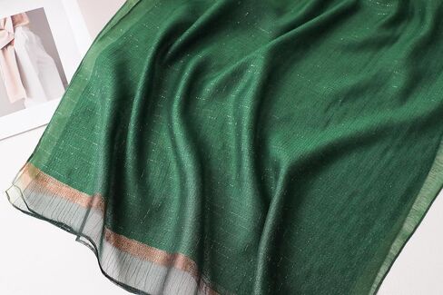 Women Double Layer Pure Scarf Solid Long Shawl and Wraps Lightweight Scarf Plain Fashion Neck Scarf for Lady in Kuwait