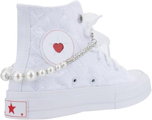 Bling Diamond Pearl Chain Shoe Jewelry for Sneakers Boots Shoelace Charms Accessories Shoe Lace Decoration Clips in Kuwait