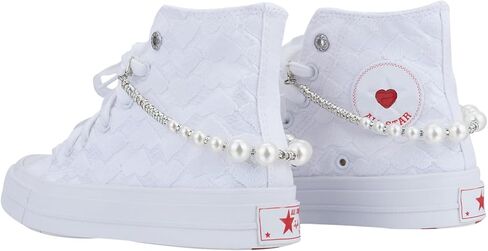 Bling Diamond Pearl Chain Shoe Jewelry for Sneakers Boots Shoelace Charms Accessories Shoe Lace Decoration Clips in Kuwait